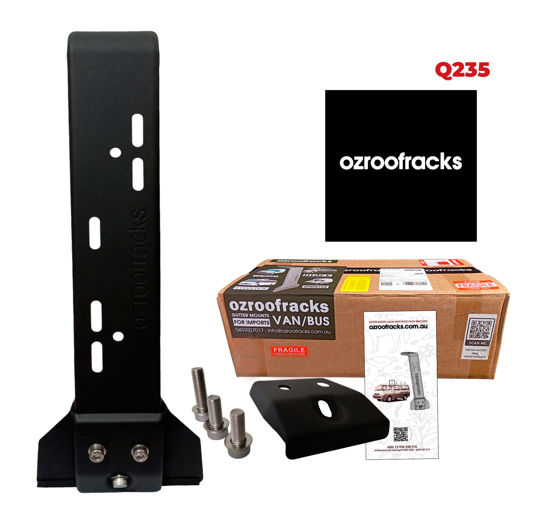 Ozroofracks | Roof Rack Gutter Mount Brackets