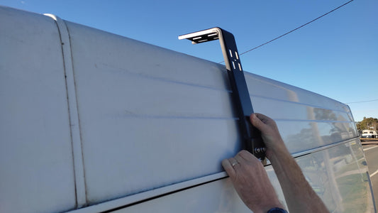 Gutter Mount Rack Bracket for Ford Mercedes Sprinter High Roof