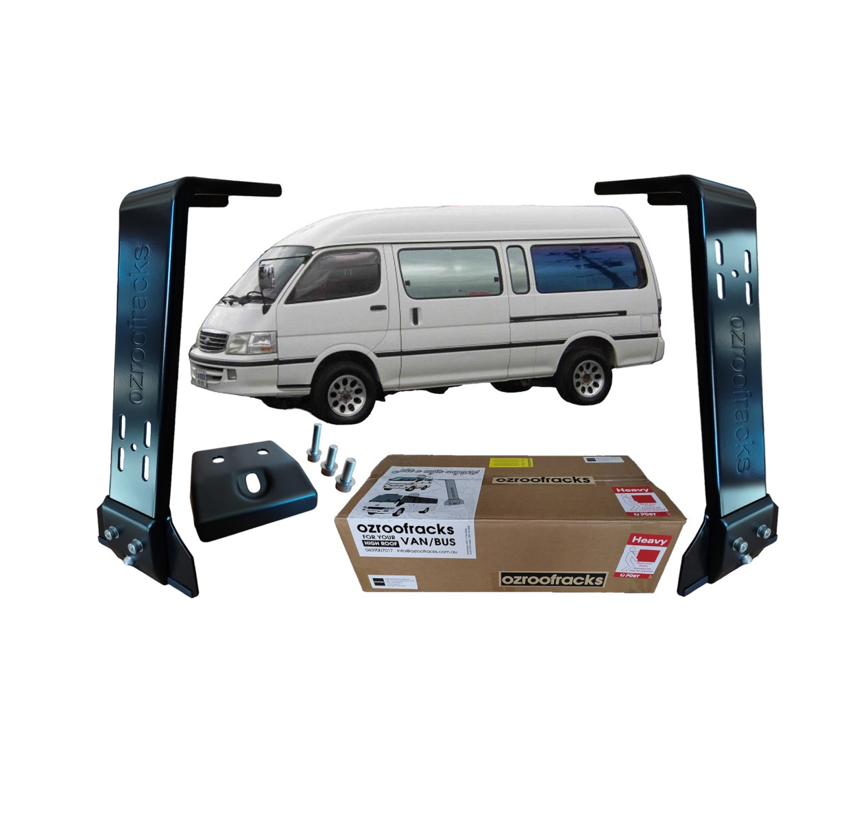 6x OZ44 Carbon Steel Brackets 44CM Ozroofracks