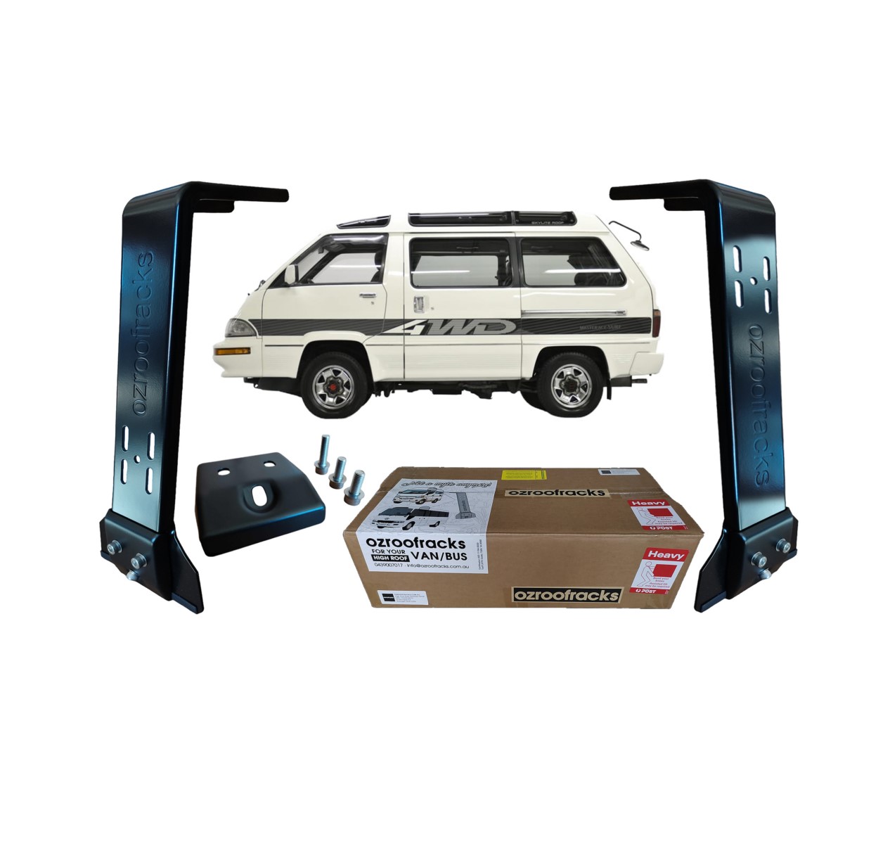 12x OZ44 Carbon Steel Brackets 44CM Ozroofracks